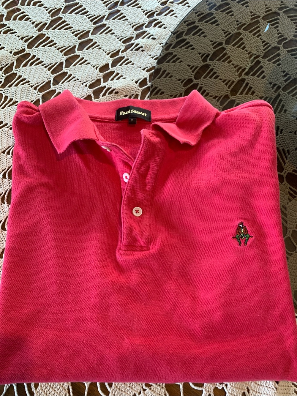 Paul Stuart Bright pinky/red Piqué Polo Shirt